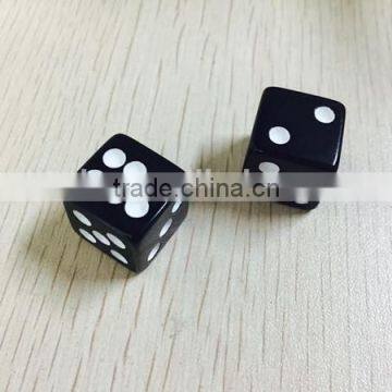 black 16mm square corner foam dice