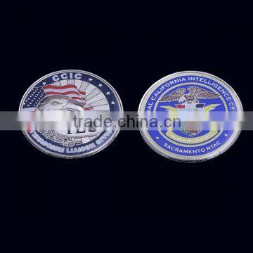 1.75'' Silver Challenge Coins, 3D Eagle Design,