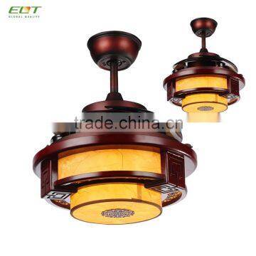 Hiddlen Blades 220V AC Motor Decorative Ceiling Fan