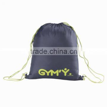 Plain Drawstring Backpack With Side Zipper, Cool Backpack photo-2