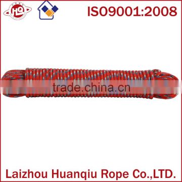 6mm red polypropylene diamond braid rope