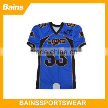 2015 custom TEAM american football t shirt/cheap american football shirt/polyester american football t-shirt