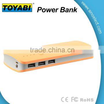 10000mah Portable Charger Power Bank Rubber Coating Finish With 3 USB Port and LED Light photo-5