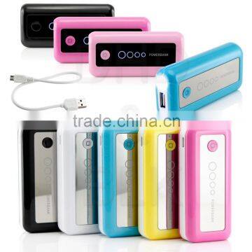 Ultra slim design Portable 5600Ah Power Bank for travel Mobile Charger