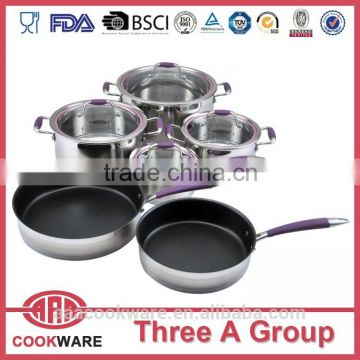 DW 10pcs non stick cookware for induction