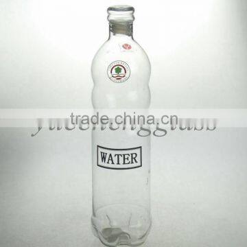 Clear glass water bottle wholesale