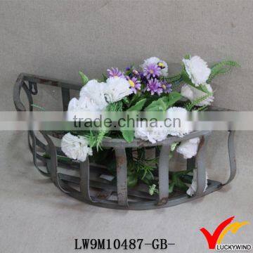 Antique Garden Wrought Iron wall planters