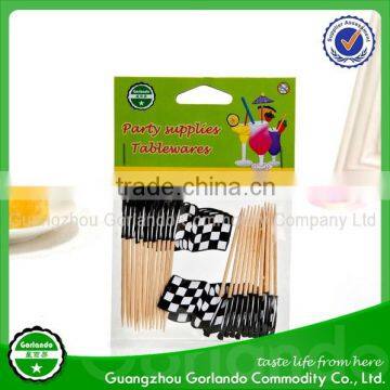 High quality custom sandwich cake food wood flag pickers