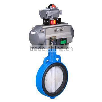 Pneumatic Symmetric Clamping Butterfly Valve, Made of WCB, CF8 and CF8M, Measures DN 50 to 800