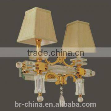 crystal brass wall lamp for living room/hotel WL51225-2