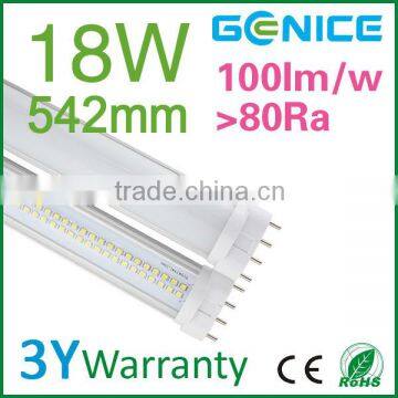 Single Tube 2G11 Led Factory Lamp LED Tube 18w 542mm 2016 New Led Lights photo-2