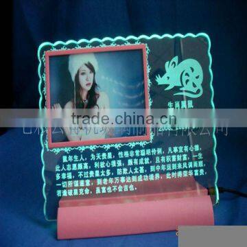 China fashionable high quality acrylic LED photo frame