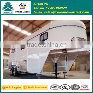 3 Horse Angle Float Gooseneck Horse Trailer Made in China