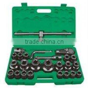 26pcs 19 25mm Dr.Plastic Box Electrophoresis Heavy Socket Set