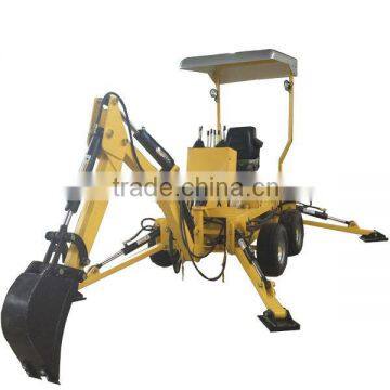 Mini excavator manufacturer factory direct mini towable backhoe with wheel