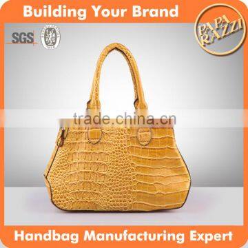 3415 OEM manufacturing handbags crocodile patent tote lady bag fashion women bags