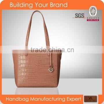 JL111-fashion lady hot sale woman crocodile leather tote handbag