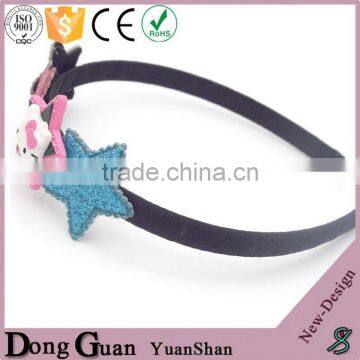 2016 new design elastic with hook for hair wholesale red thin bands ruffle mesh kids band jewelry