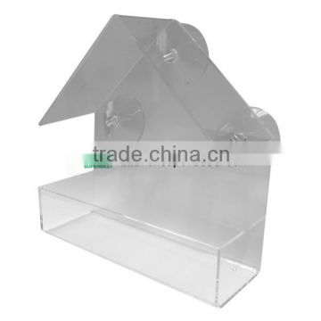 Wholesale Window Wild Bird Feeder,Acrylic Bird Feeder With Suction Cups