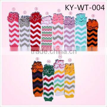 chevron ruffle baby leg warmers leggings