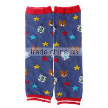 2016 lovely bear star wholesale pretty knitted cartoon for unisex baby leg warmers