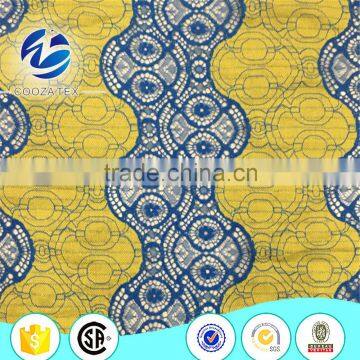 Hangzhou Organic Cotton Guipure Dry Lace Fabric