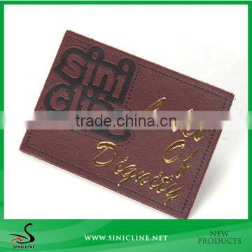 Sinicline Custom Made Debossed Leather Label for Jeans in Different Color photo-2