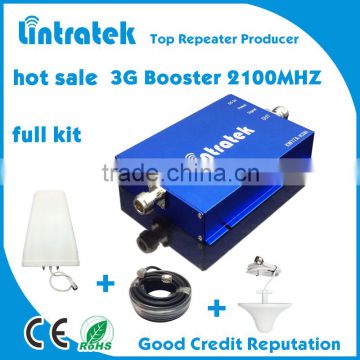 Mini size Lintratek 3g indoor signal booster/ mobile signal booster for 2100mhz/ cell phone signal amplifier