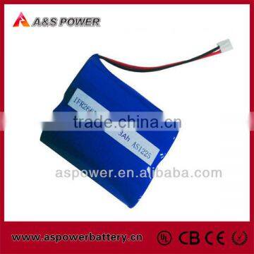 2S 26650 2Ah 6.4v lifepo4 rechargeable battery pack d for Flashlight