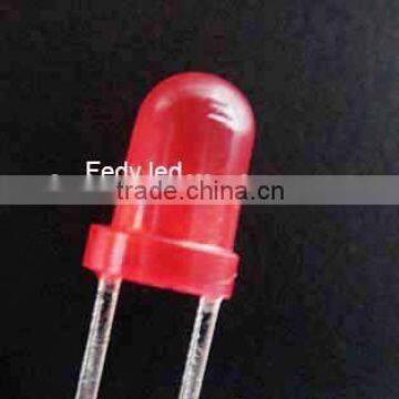 High quality 3mm round diffused red led