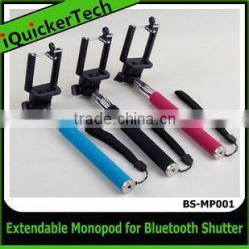 Adjustable Extendable Wireless Bluetooth Monopod Selfie Stick with Remote Shutter Function for iPhone 5/6