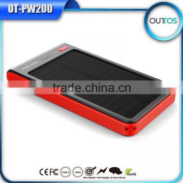 Wholesale Solar Cellphone Charger, 6000mah Solar Power Bank