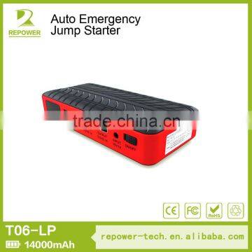 Alibaba Golden Supplier Three USB 5V Output Portable Car Battery Jump Starter with LCD Screen