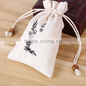 2015 Small Custom Cotton Canvas Pouch for jewelry