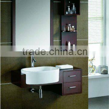 2011 Classic Waterproof Wooden Bathroom Cabinet With Mirror