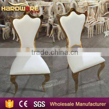 made in china hotel furniture chair golden metal frame chair