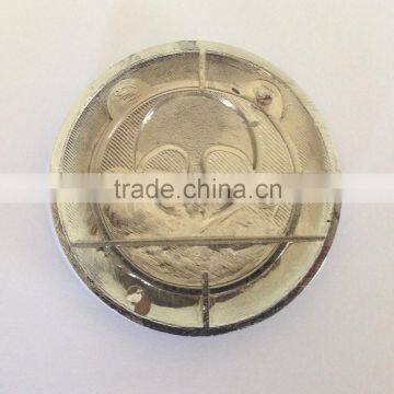 3D Colorful Chrome Panda Car Round Grille Logo Emblem Badge photo-5