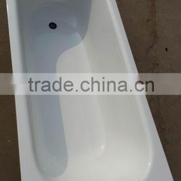 steel enameled bathtub without overflow hole