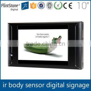 Flintstone 10 inch retail store lcd screen, supermarket player video, shelf mounted electric bike lcd display