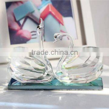 Delicate Crystal Swan for Nice Crystal Gift Home or Wedding Decoration photo-2