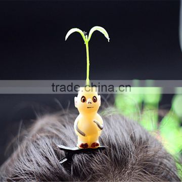 Hot sales Cute Bean Sprouts Grass Hairpin/Party Diy Hair Grass Clips/Travel Creative Grass Hair Grips