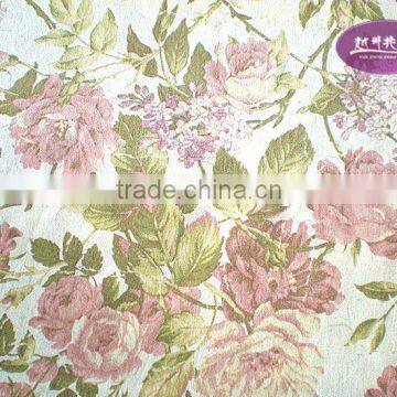 woven twill 100%cotton printed velvet fabric for garment