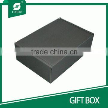 HIGH END CUSTOM MADE CORRUGATED GIFT BOX FOR POSTAGE WITH HOT SILVER STAMPPED INSIDE photo-2
