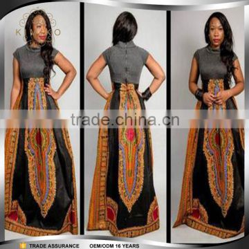 China Factory Dashiki Printing African Long Dresses for Women