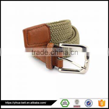 Customized Mens Elastic Woven Rope Braid belt