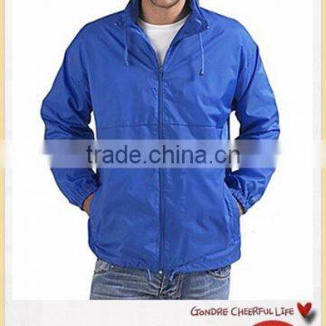 popular adult waterproof blue rain jacket