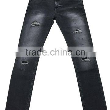 New design 98% cotton 2% spandex mens denim jeans,man's rush wash skinny jeans factory Guangdong                        
                                                Quality Choice