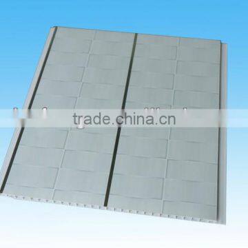 PVC ceiling and wall panel with grooves