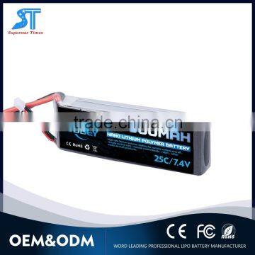 Chinese wholesale 7.4v rechargeable lithium polymer battery 3300 mAh for RC Market