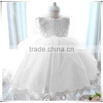 Elegant Girl Dress Girls 2015 Summer Fashion Pink Lace Big Bow Party Tulle Flower Princess Wedding Dresses Baby Girl dress D63